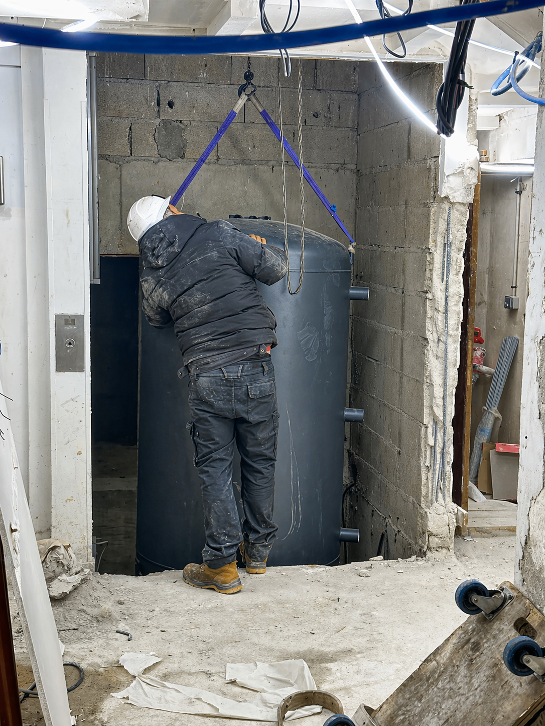 Technicien A2T sur chantier